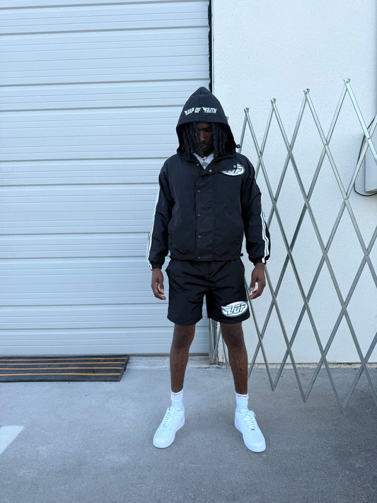 Black “Varsity” Summer Set