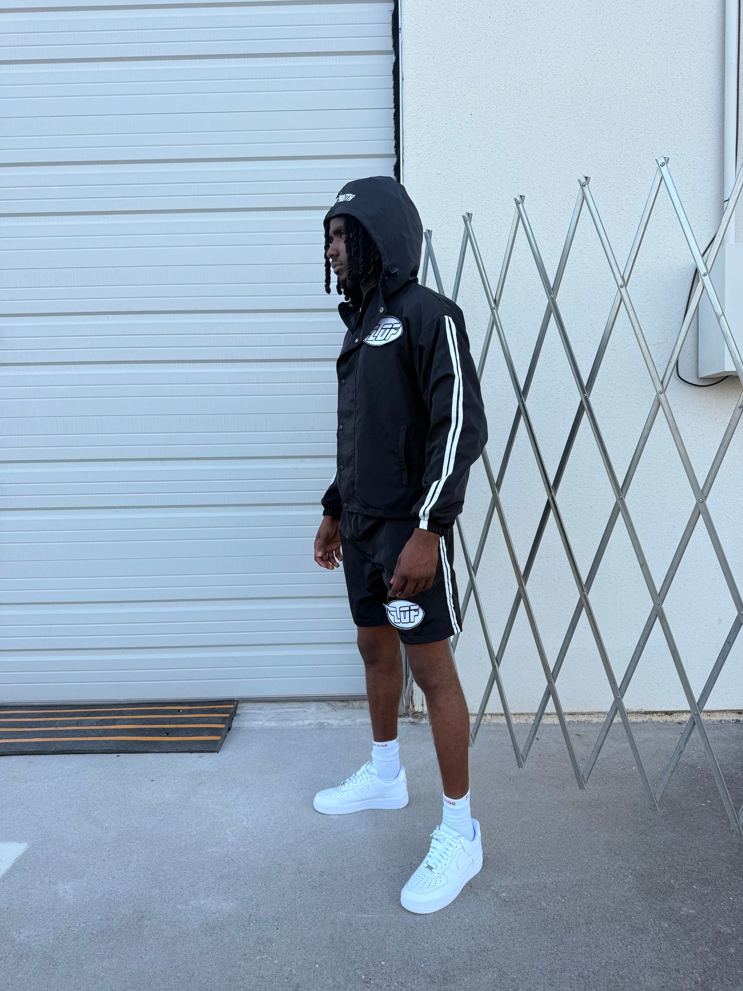Black “Varsity” Summer Set