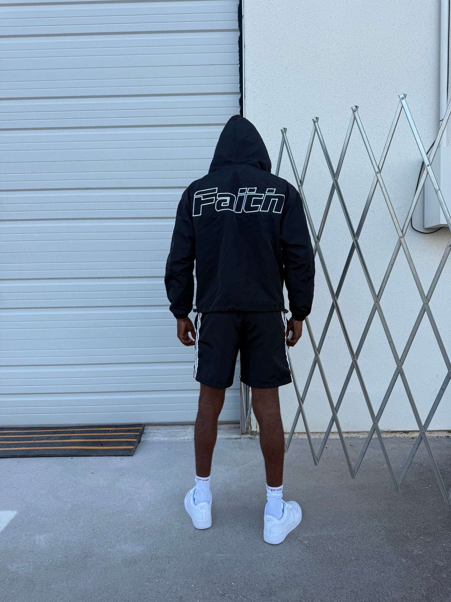 Black “Varsity” Summer Set